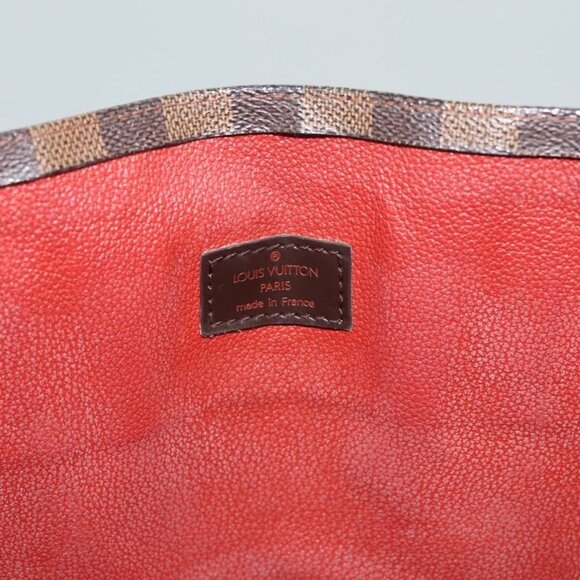 LOUIS VUITTON Damier Ebene Sac Plat Hand Bag N51140 LV Auth 118710 - Picture 10 of 16